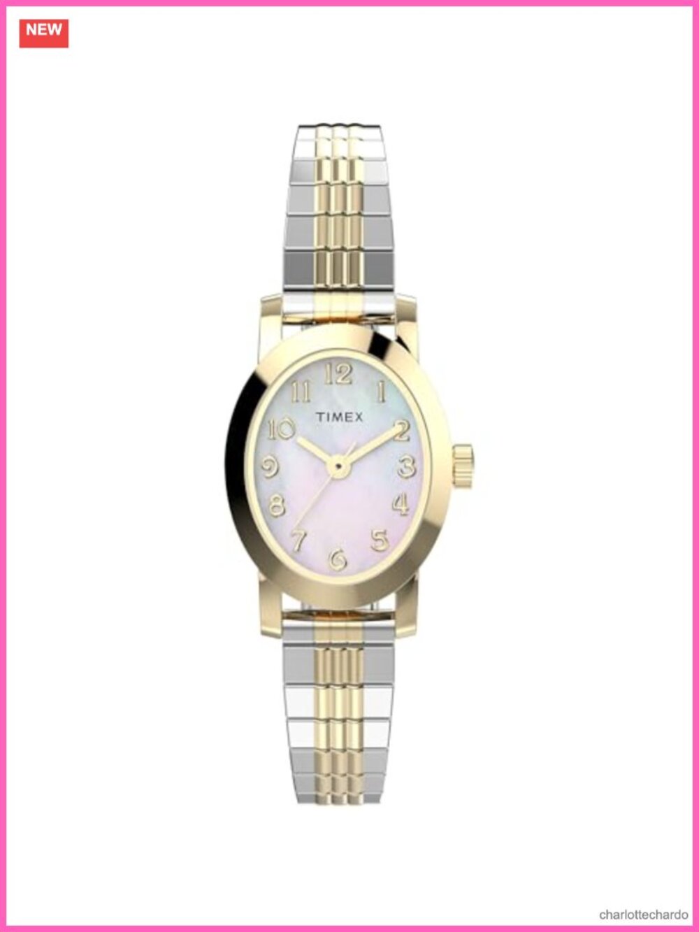 Timex Cavatina Women's Watch Mother-of-Pearl Dial Gold-Tone Case